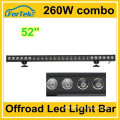 12v 24v high lumen off road 52 inch 260w single row cree led light bar for heavy duty crane,excavator